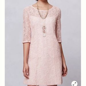 Anthropologie Maeve Lefkara Lace Mini Dress
